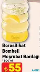 BOROSİLİKAT BOMBELİ MEŞRUBAT BARDAĞI 500 ML